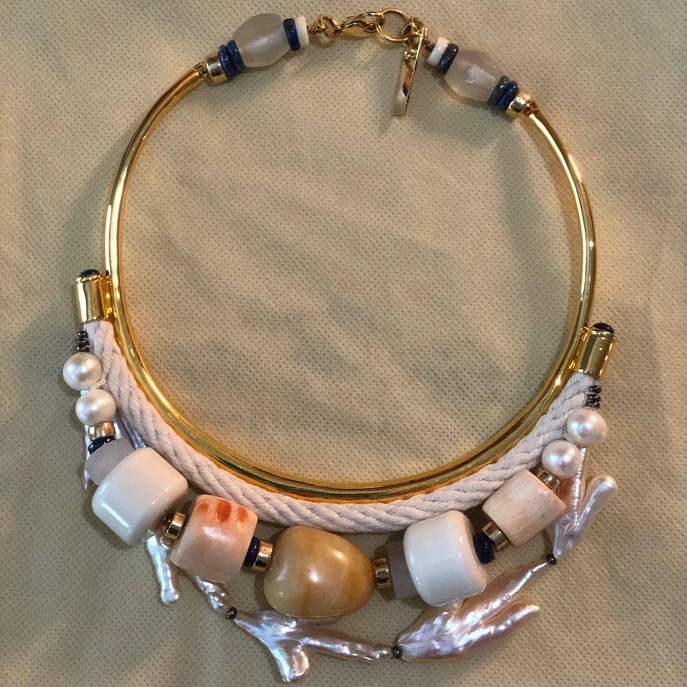 LIZZIE FORTUNATO Mother of Pearl Necklace